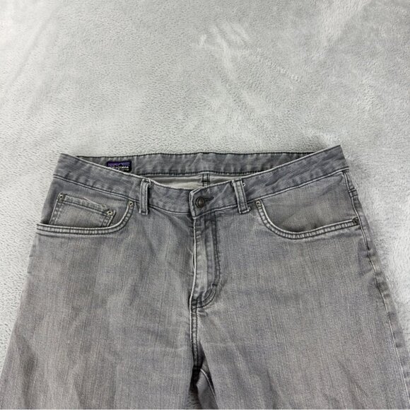 Patagonia Men's Size 35x32 Grey Straight Leg Jeans Iron Clad Denim 100% Organic - Picture 7 of 12
